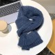 Textured Warm Winter Scarf