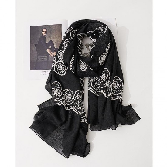 Refined Linen Blend Scarf