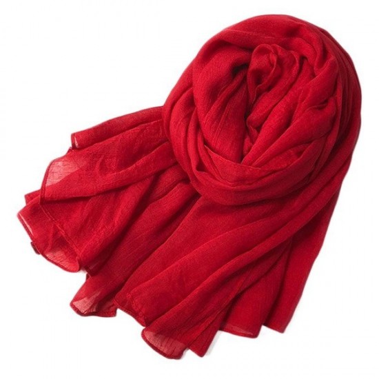 Minimal Linen Blend Scarf